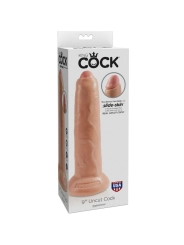 Realistischer Dildo Ungeschnittenes Fleisch 23 cm von King Cock