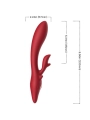 Elch Vibrator Kaninchen Gebogen Rot von Armony Vibrators