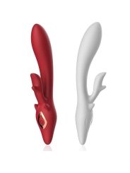 Elch Vibrator Kaninchen Gebogen Rot von Armony Vibrators