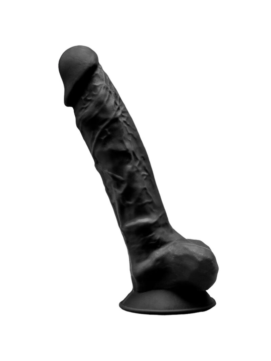 Modell 1 Realistischer Penis Premium Silexpan Silikon Schwarz 23 cm von Silexd