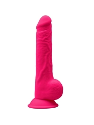 Modell 1 Realistischer Penis Premium Silexpan Silikon Fuchsia 24 cm von Silexd