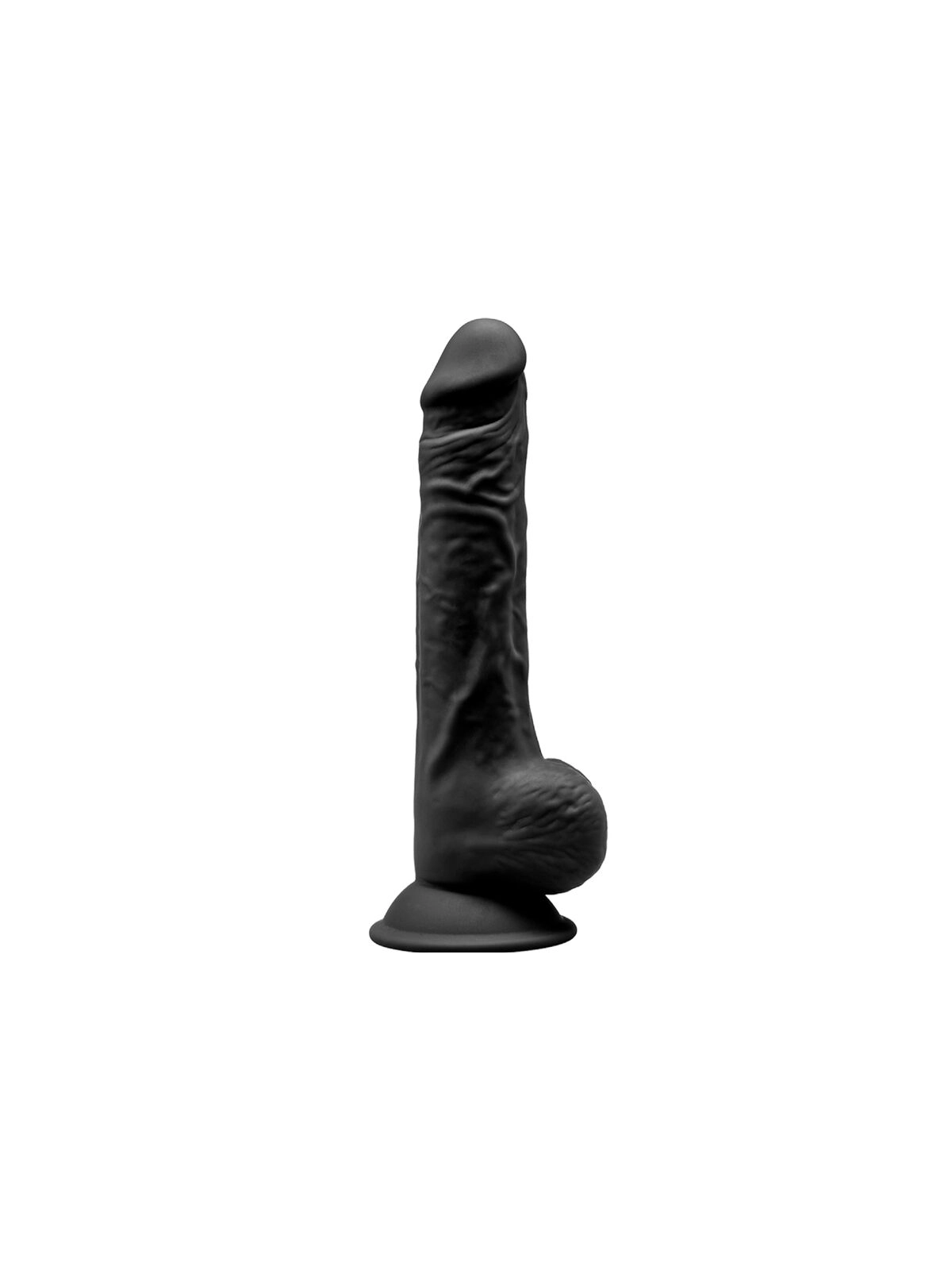 Model 1 Realistischer Penis Premium Silexpan Silikon Schwarz 24 cm von Silexd