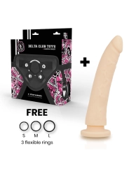 Toys Harness + Dong Flesh Silikon 17 cm -O- 3 cm von Deltaclub