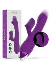 Iggy Multifunktions-Wiederaufladbarer Vibrator Up & Down mit Klitorelstimulator Lila von Intense Fun