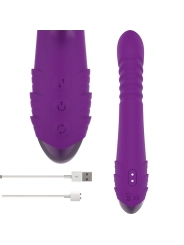 Iggy Multifunktions-Wiederaufladbarer Vibrator Up & Down mit Klitorelstimulator Lila von Intense Fun