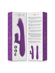 Iggy Multifunktions-Wiederaufladbarer Vibrator Up & Down mit Klitorelstimulator Lila von Intense Fun