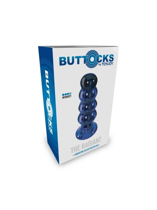 Buttocks der Strahlende Glas-Buttplug von Toyjoy