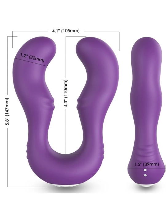 Seraph Vibrator Doppelte Fernbedienbares Lila von Armony Vibrators