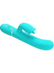 Kaninchenvibrator mit Leckendem Aquagrün von Pretty Love Flirtation