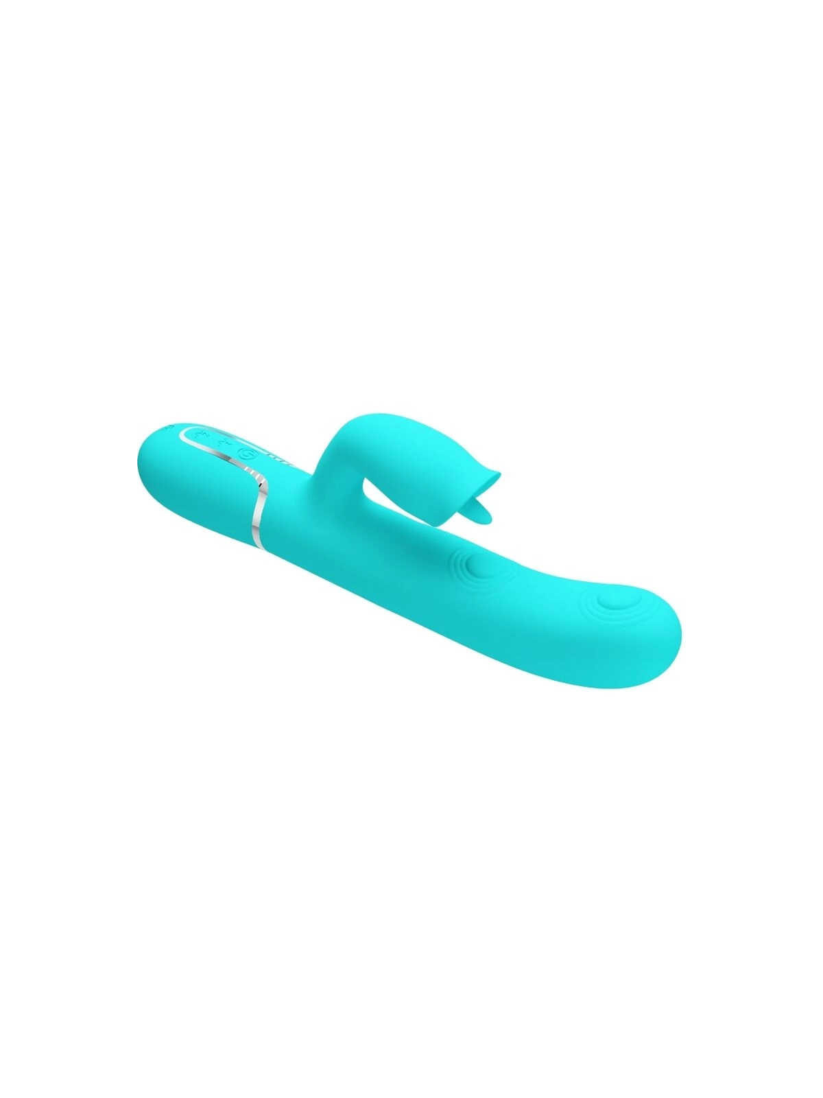 Kaninchenvibrator mit Leckendem Aquagrün von Pretty Love Flirtation