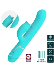 Kaninchenvibrator mit Leckendem Aquagrün von Pretty Love Flirtation