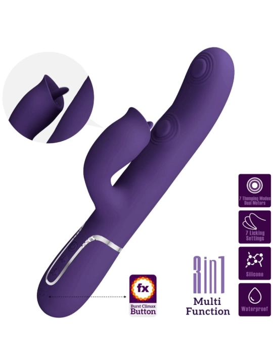 Kaninchenvibrator mit Lila Lecken von Pretty Love Flirtation