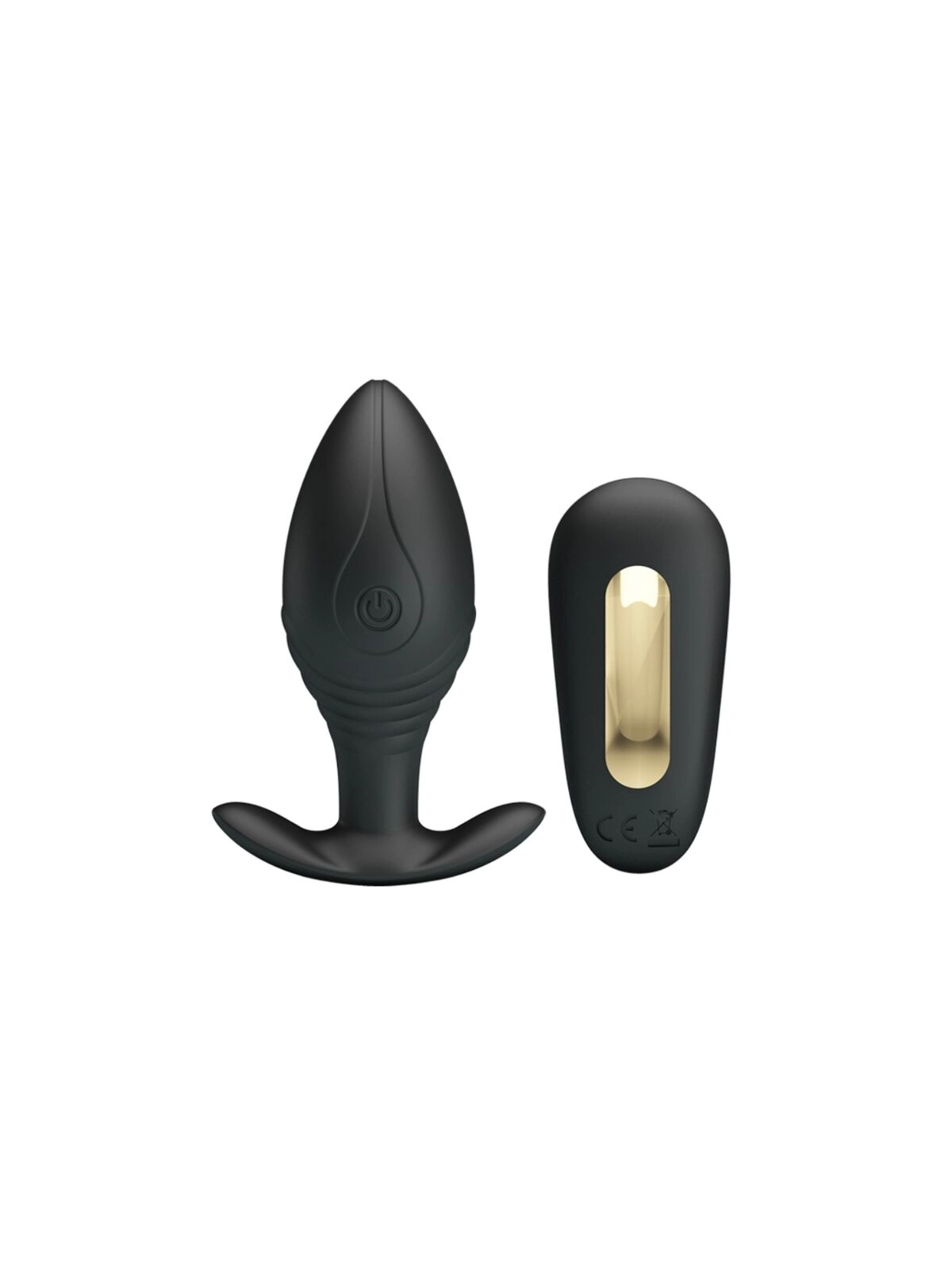 Regina Anal Plug Wiederaufladbarer Vibrator Schwarz von Pretty Love Bottom