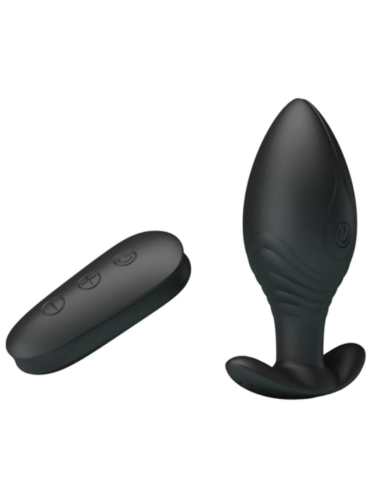 Regina Anal Plug Wiederaufladbarer Vibrator Schwarz von Pretty Love Bottom