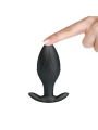 Regina Anal Plug Wiederaufladbarer Vibrator Schwarz von Pretty Love Bottom