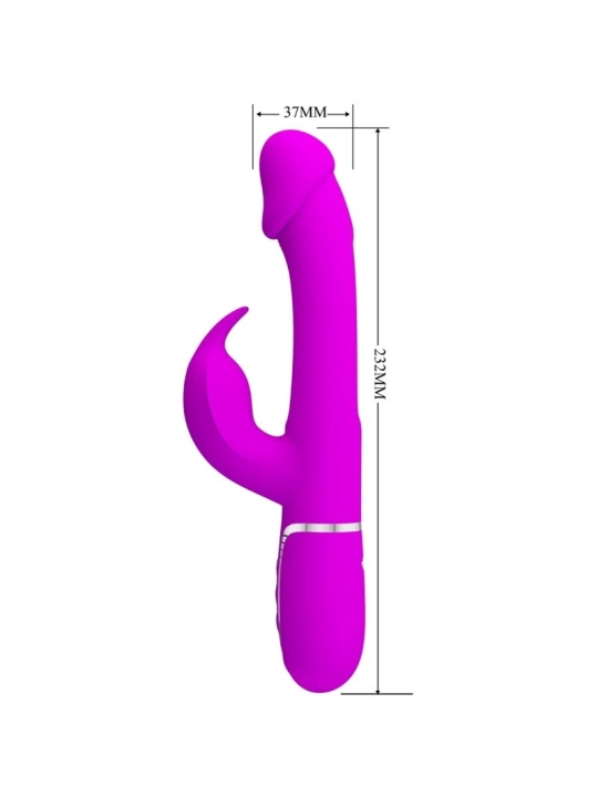 Dejon Rabbit Vibrator 3 in 1 Multifunktions Fucsia von Pretty Love Flirtation