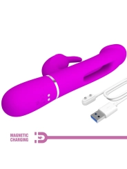 Dejon Rabbit Vibrator 3 in 1 Multifunktions Fucsia von Pretty Love Flirtation