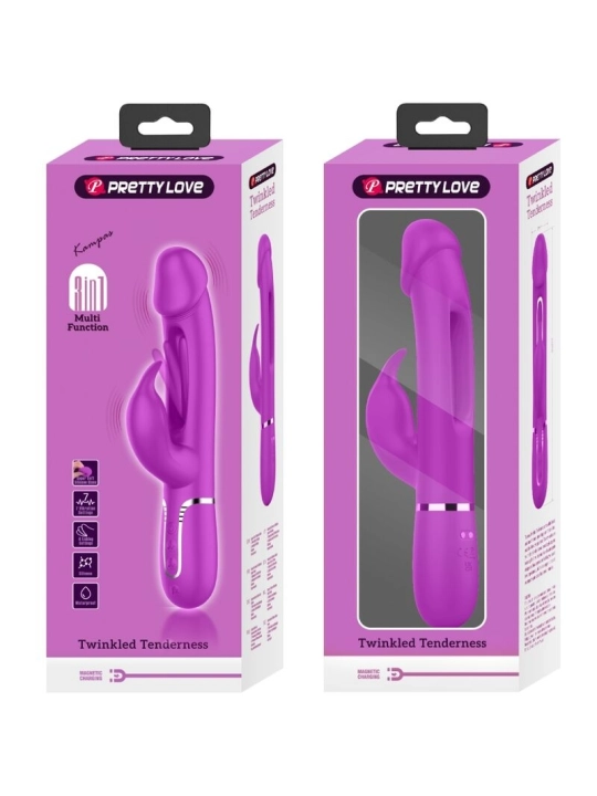 Dejon Rabbit Vibrator 3 in 1 Multifunktions Fucsia von Pretty Love Flirtation