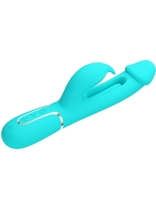 Dejon Rabbit Vibrator 3 in 1 Multifunktions-Aquagrün von Pretty Love Flirtation