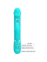 Dejon Rabbit Vibrator 3 in 1 Multifunktions-Aquagrün von Pretty Love Flirtation