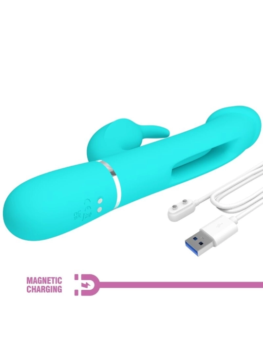 Dejon Rabbit Vibrator 3 in 1 Multifunktions-Aquagrün von Pretty Love Flirtation