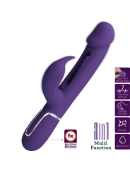 Kampas Rabbit 3 in 1 Multifunktionsvibrator mit Zunge Violett von Pretty Love Flirtation