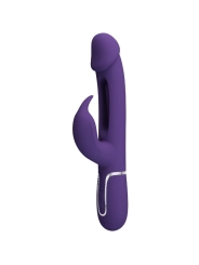 Kampas Rabbit 3 in 1 Multifunktionsvibrator mit Zunge Violett von Pretty Love Flirtation