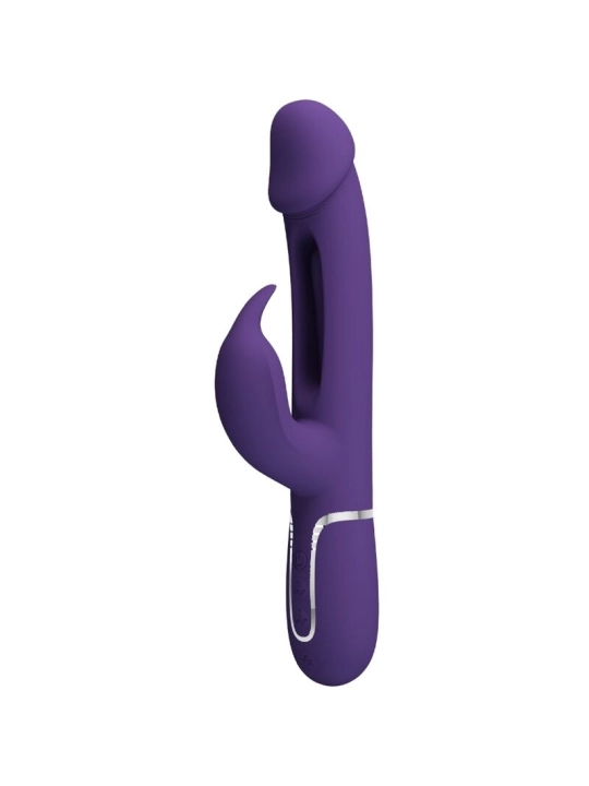 Kampas Rabbit 3 in 1 Multifunktionsvibrator mit Zunge Violett von Pretty Love Flirtation