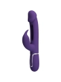 Kampas Rabbit 3 in 1 Multifunktionsvibrator mit Zunge Violett von Pretty Love Flirtation