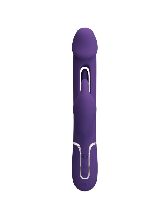 Kampas Rabbit 3 in 1 Multifunktionsvibrator mit Zunge Violett von Pretty Love Flirtation