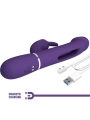 Kampas Rabbit 3 in 1 Multifunktionsvibrator mit Zunge Violett von Pretty Love Flirtation