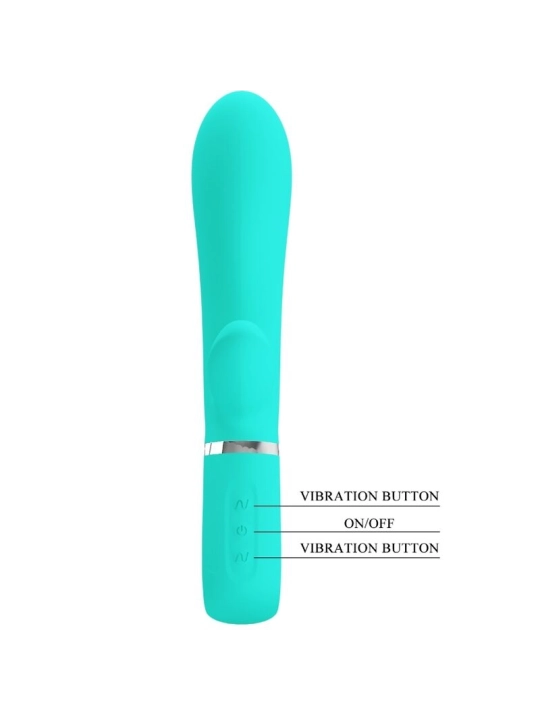 Thomas Multifunktions-G-Spot-Vibrator Aqua Green von Pretty Love Flirtation