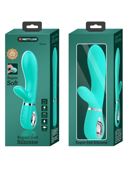 Thomas Multifunktions-G-Spot-Vibrator Aqua Green von Pretty Love Flirtation