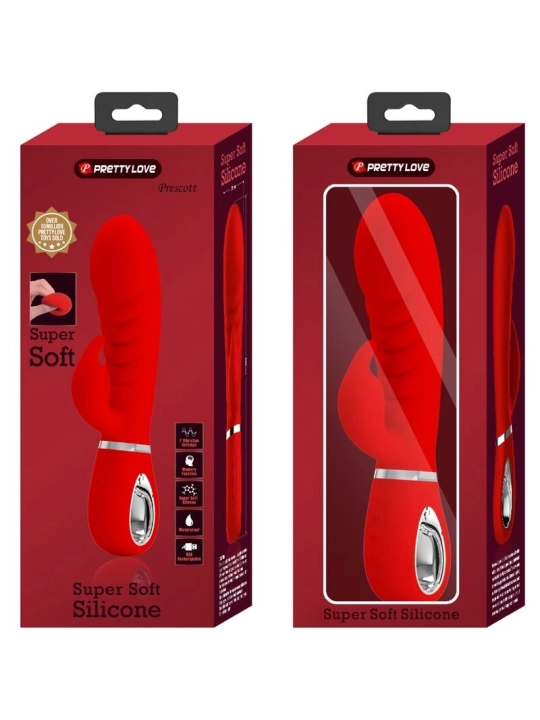 Prescott Multifunktions-G-Spot-Vibrator Rot von Pretty Love Flirtation