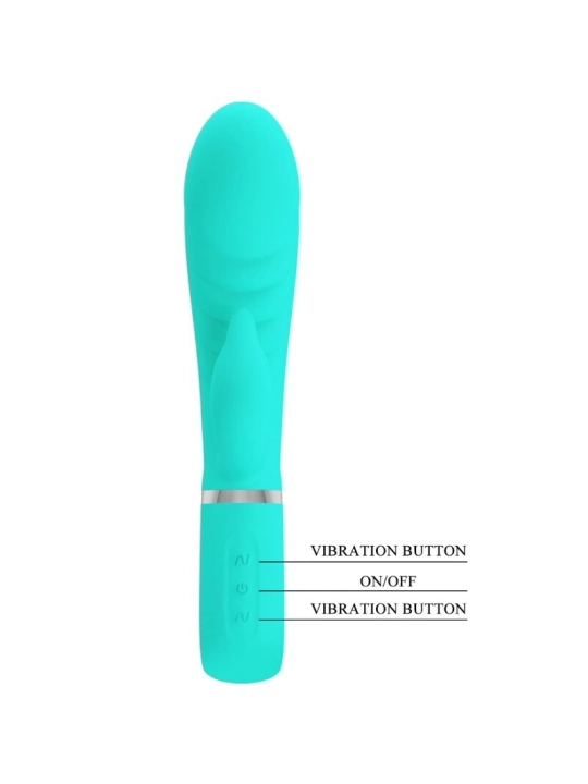 Prescott Multifunktions-G-Spot-Vibrator Aqua Green von Pretty Love Flirtation