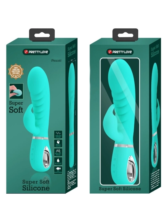 Prescott Multifunktions-G-Spot-Vibrator Aqua Green von Pretty Love Flirtation