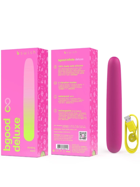 Bgood Infinite Deluxe Wiederaufladbarer Vibrator Rosa Silikon von B Swish