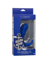 Admiral Gebogener Analstimulator & Vibrator Blau von Calexotics