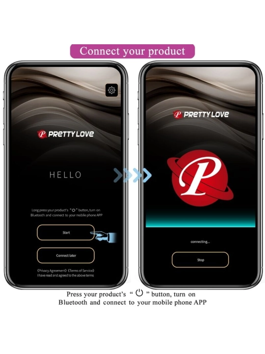 Hector Elektroschock-Vibrator Kostenlose App Violett von Pretty Love Flirtation