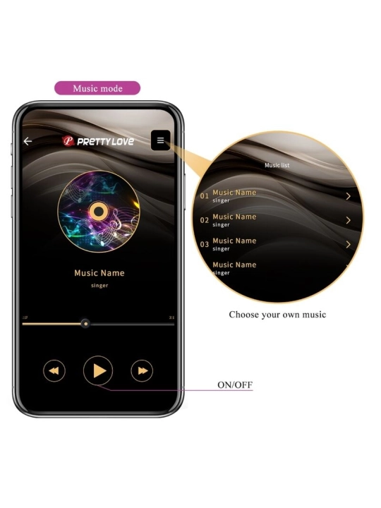 Hector Elektroschock-Vibrator Kostenlose App Violett von Pretty Love Flirtation