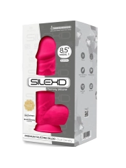 Model 1 Realistischer Penis Premium Silexpan Silikon Fuchsia 21.5 cm von Silexd