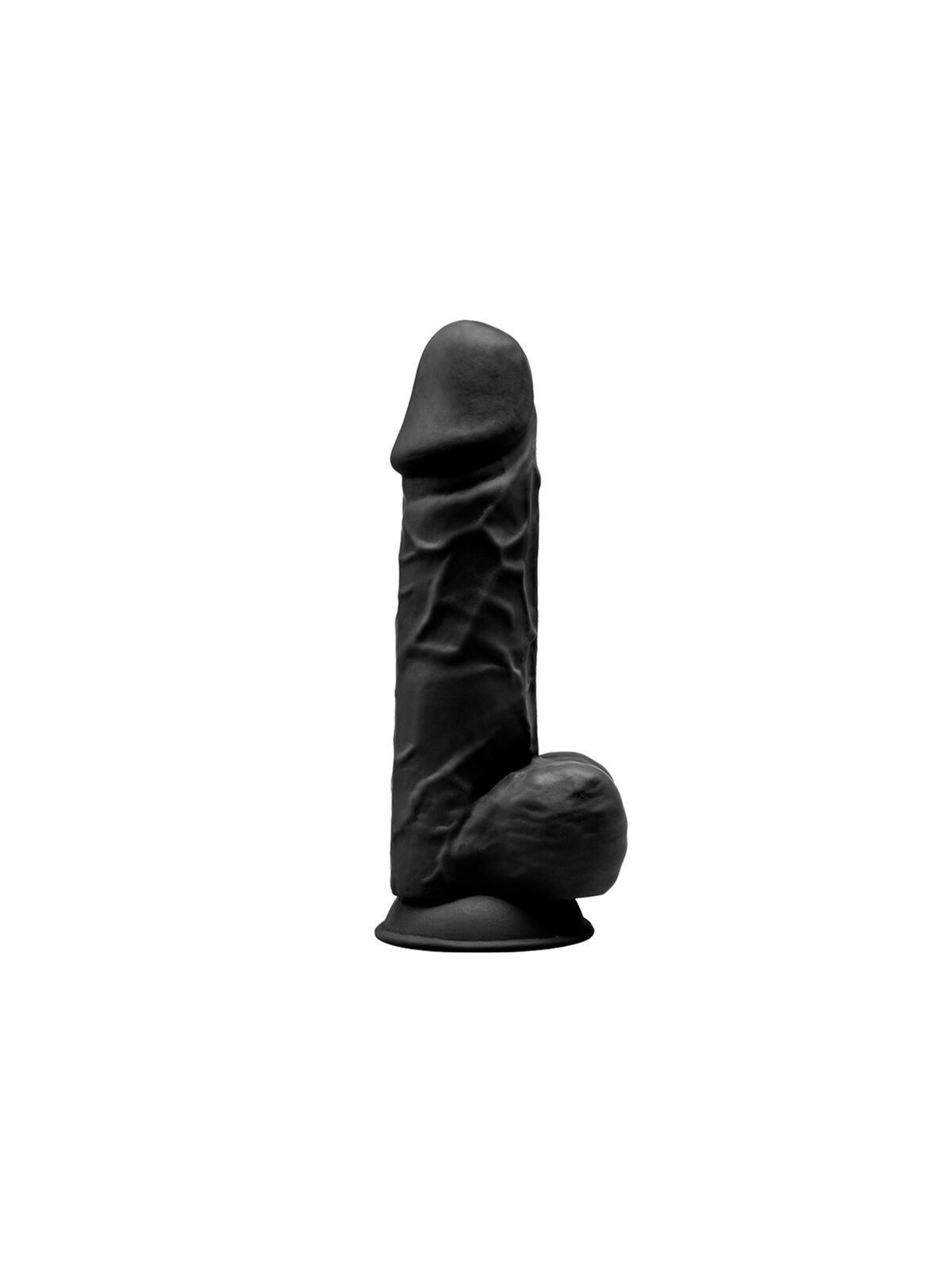 Model 1 Realistischer Penis Premium Silexpan Silikon Schwarz 21.5 cm von Silexd