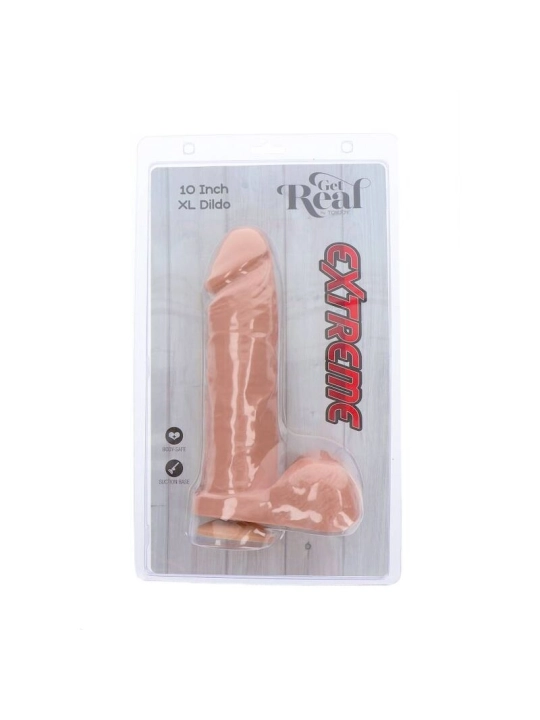 Extremer XL-Dildo 25,5 cm Beige von Get Real