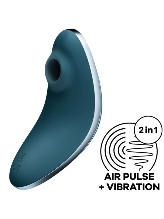 Vulva Lover 1 Luftpulsstimulator & Vibrator Blau von Satisfyer Air Pulse