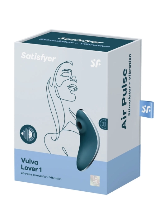 Vulva Lover 1 Luftpulsstimulator & Vibrator Blau von Satisfyer Air Pulse