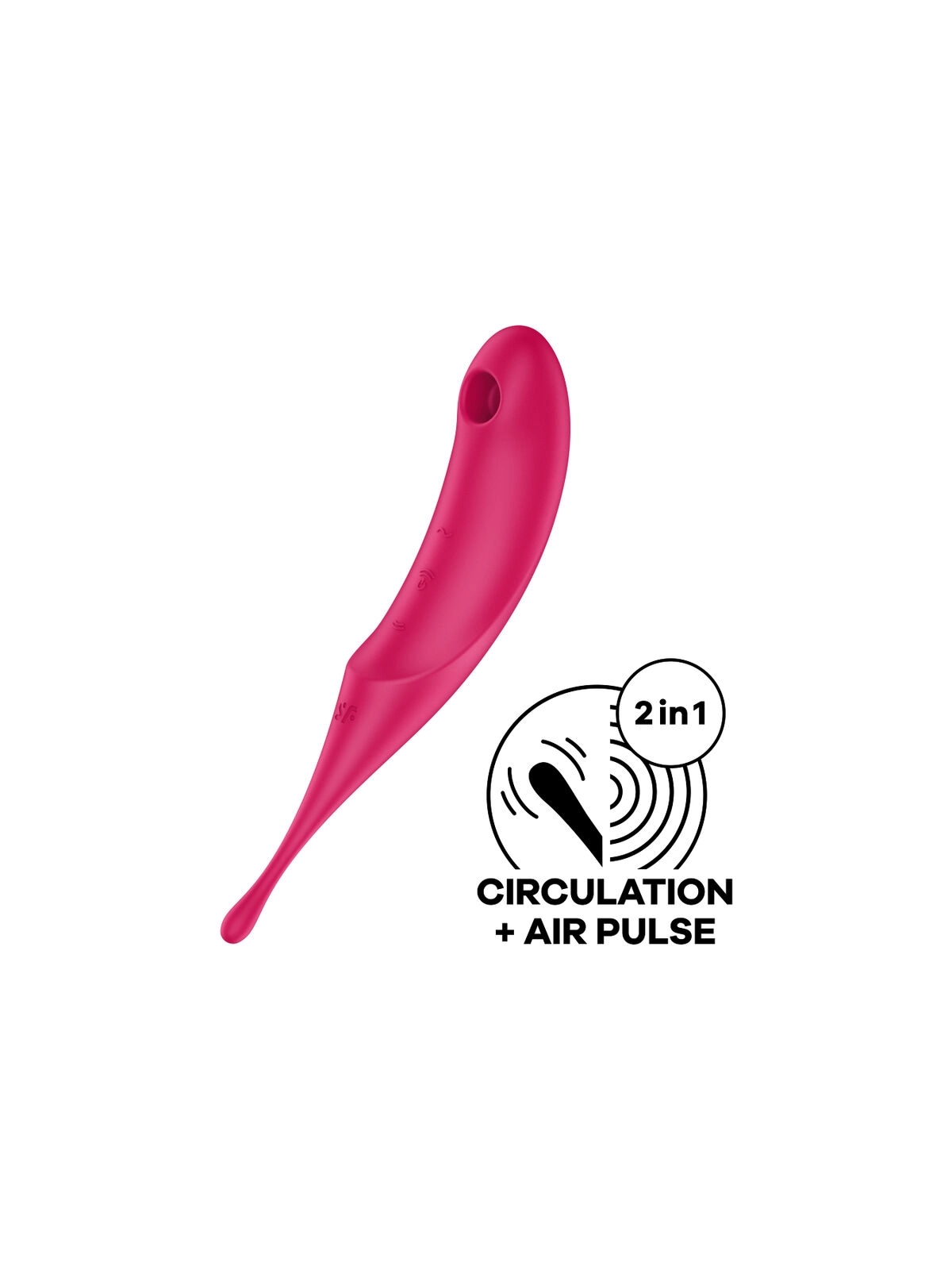 Twirling Pro Air Pulse Stimulator & Vibrator Rot von Satisfyer Air Pulse