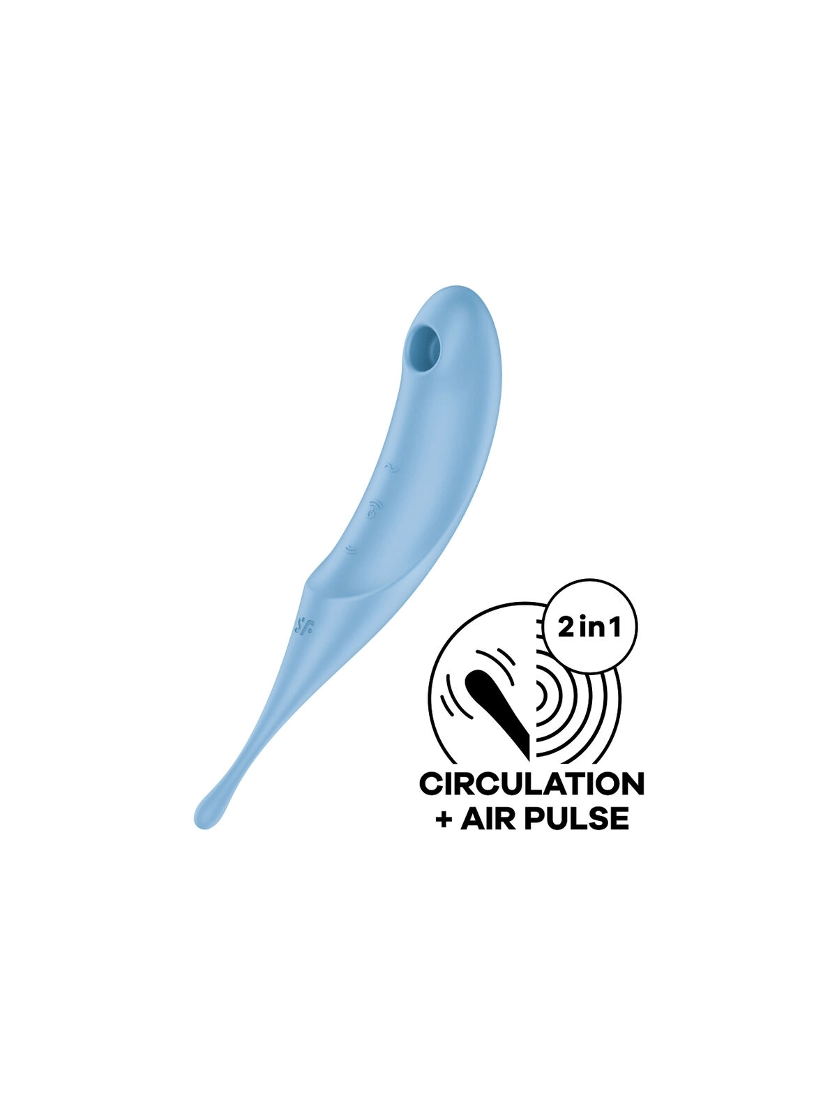 Twirling Pro Air Pulse Stimulator & Vibrator Blau von Satisfyer Air Pulse