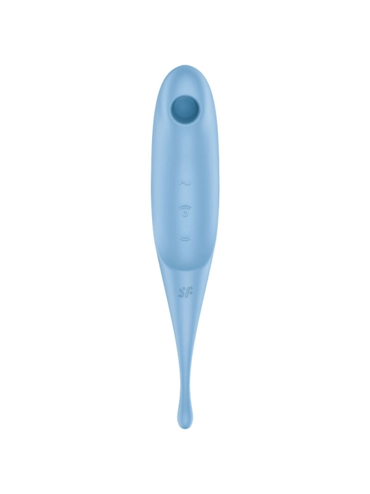 Twirling Pro Air Pulse Stimulator & Vibrator Blau von Satisfyer Air Pulse