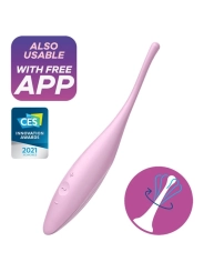 Twirling Joy Clit Tip Vibrator Rosa von Satisfyer Connect