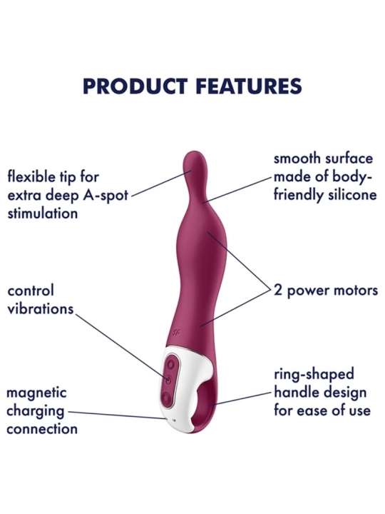 Amazing 1 Aspot Vibrator Beere von Satisfyer Vibrator